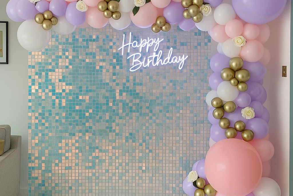 Stunning birthday decoration services in Delhi NCR, featuring personalized themes and vibrant balloon arrangements.