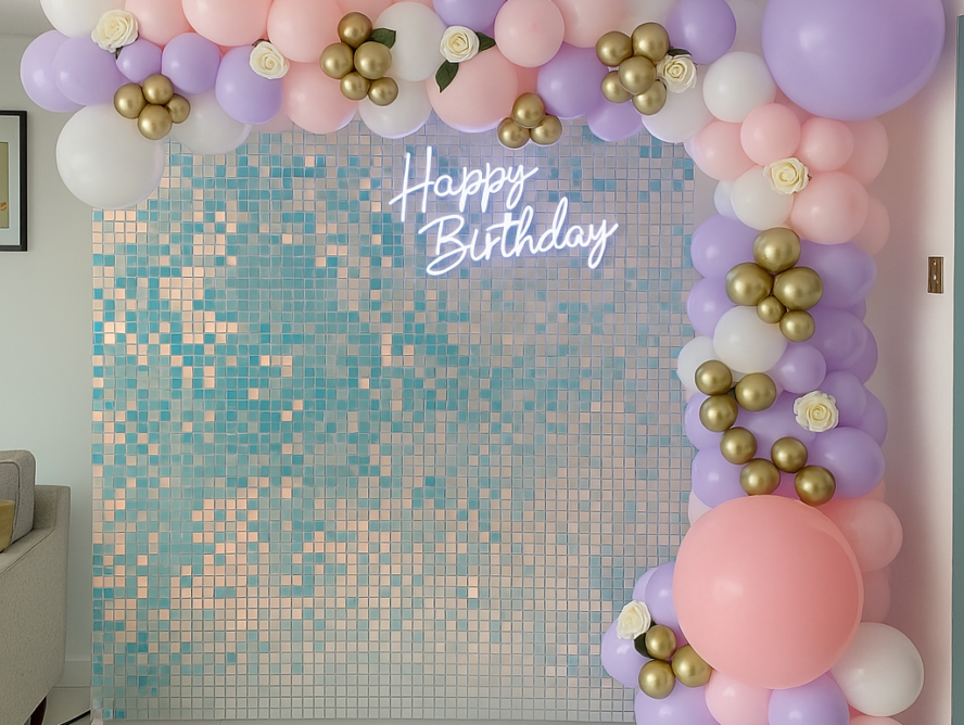 Stunning birthday decoration services in Delhi NCR, featuring personalized themes and vibrant balloon arrangements.